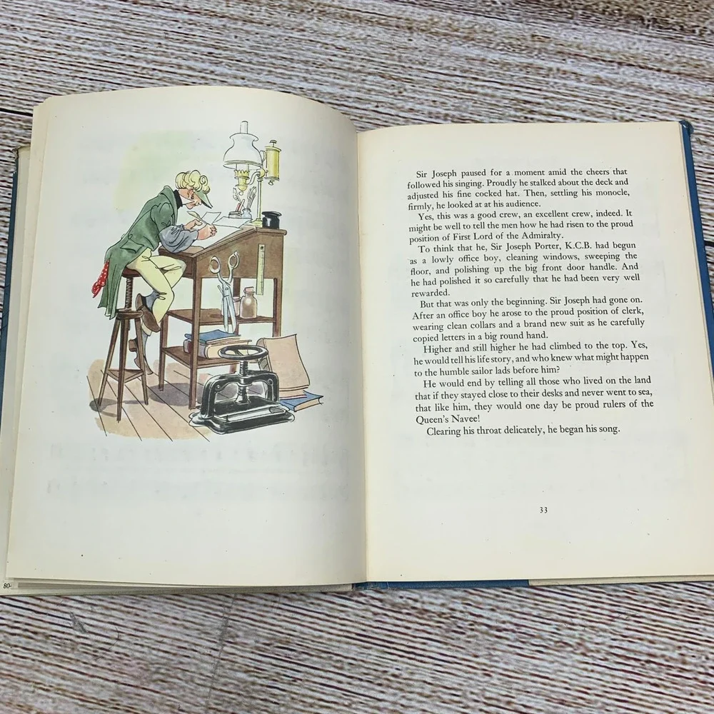 HMS Pinafore Adapted by Opal Wheeler Illustrated by Fritz‎ Kredel Childrens 1946